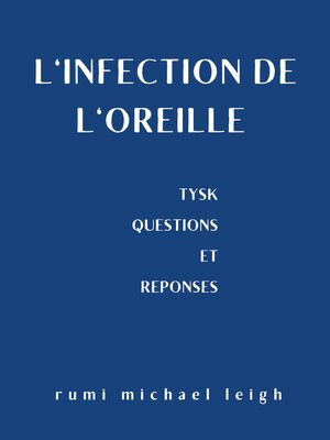 cover image of L'infection de l'oreille